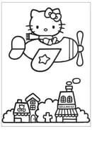 Hello Kitty kleurplaat 12